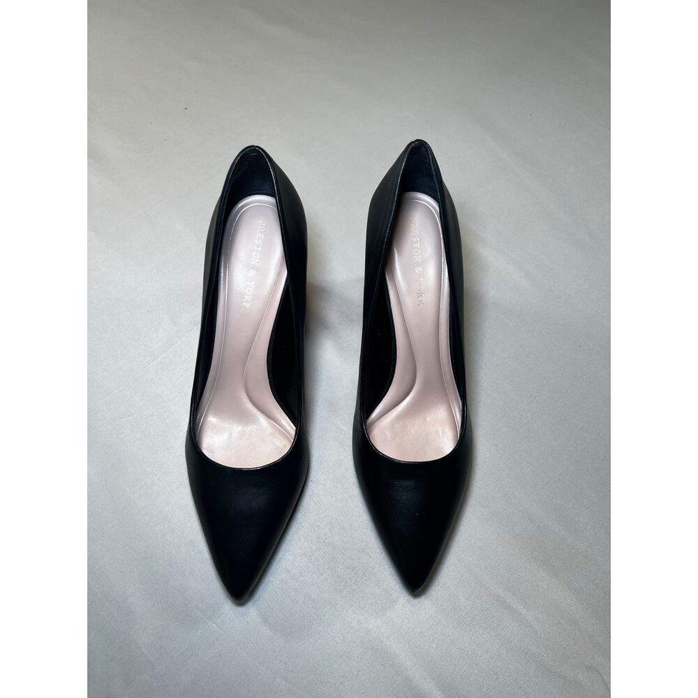 "Payton" Preston and York Black Leather Pump Women's 8.5M Pre-Owned